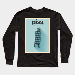 Pisa Poster Design Long Sleeve T-Shirt